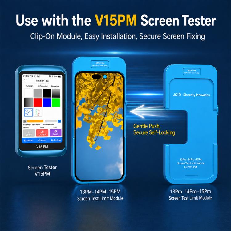 JCID V15PM Specialized EDP Model Screen Test Limit Module for iPhone 13 Pro Max/14 Pro Max/15 Pro Max, V15PM EDP Model for iPhone 13 Pro Max/14 Pro Max/15 Pro Max