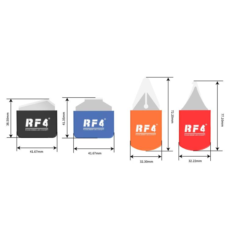 RF4 RF-DA12 Multifunction Mobile Phone Disassemble Scraping Tin Rework Blade Set, RF-DA12