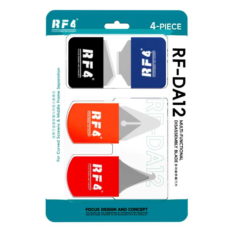 RF4 RF-DA12 Multifunction Mobile Phone Disassemble Scraping Tin Rework Blade Set, RF-DA12