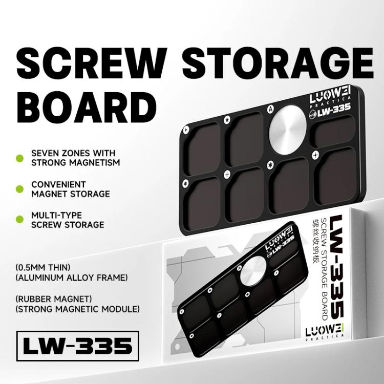 LUOWEI LW-335 7-Separate Zones Aluminum Alloy Screw Magnetic Storage Board, LW-335