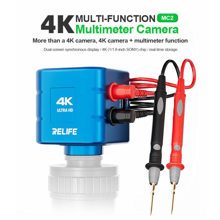 RELIFE MC2 Dual-screen Synchronous Display Multi-function 4K Multimeter Camera, RELIFE MC2