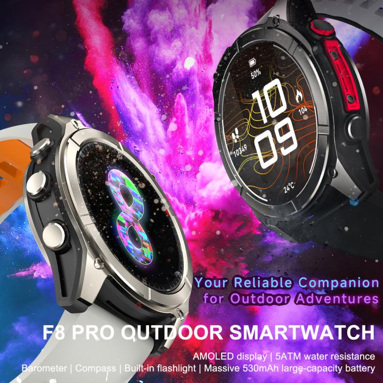 F8 Pro 1.43 inch AMOLED Screen Smart Watch Support Health Monitoring, Multi-Sport Modes