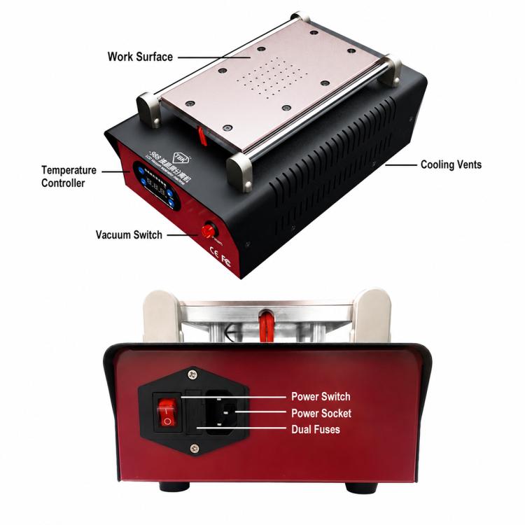 TBK 988 Intelligent Temperature Control LCD Screen Heating Separator, US Plug, EU Plug, UK Plug