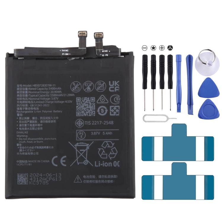 For Huawei Mate 70 Pro PLR-AL00 5500mAh HB507283EYW-11 Battery