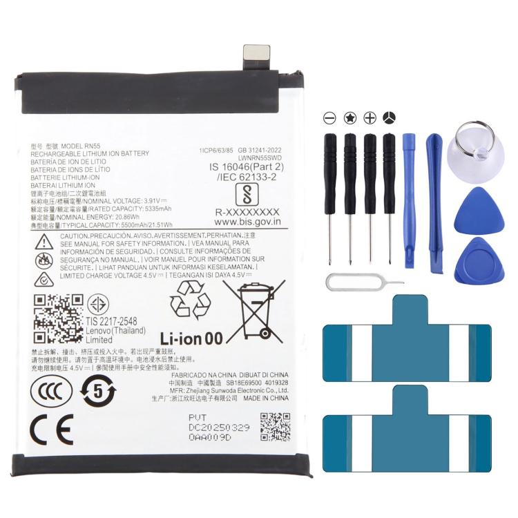 For Motorola Moto Edge 60s / G96 5G XT2503-3 5500mAh RN55 Battery