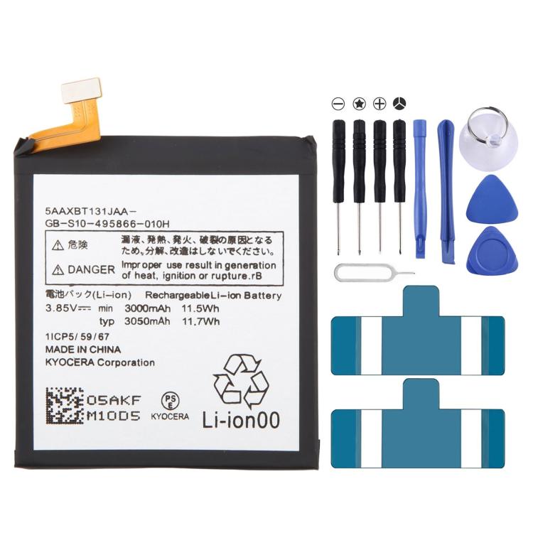 For Kyocera Android One S6 / KYV48 3000mAh 5AAXBT131JAA Battery
