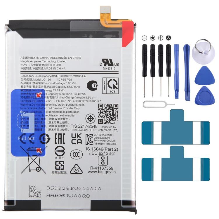 Battery, For Galaxy A07 5G SM-A076M/B/F 6000mAh LC-196, For Galaxy A05 2023 5000mAh WT-S-N28