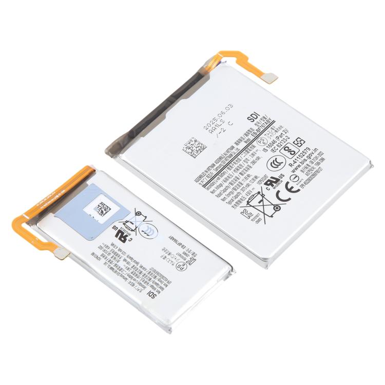 For Galaxy Z Flip7 SM-F766 1189mAh 2985mAh EB-BF766ABY + EB-BF767ABY Battery Set, For Galaxy Z Flip7 SM-F766