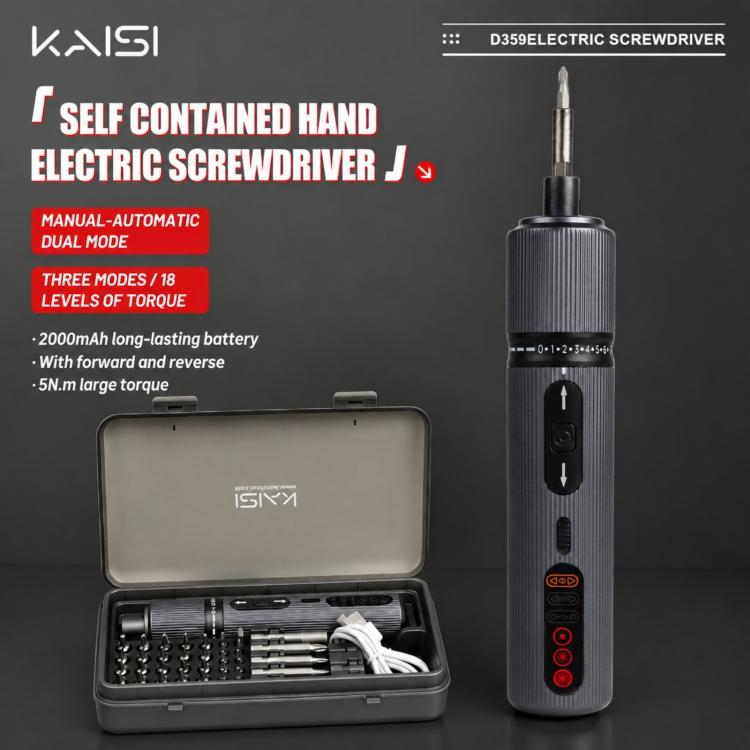 Kaisi D359 37 in 1 Rechargeable Torque Electric Screwdriver Set, Kaisi D359
