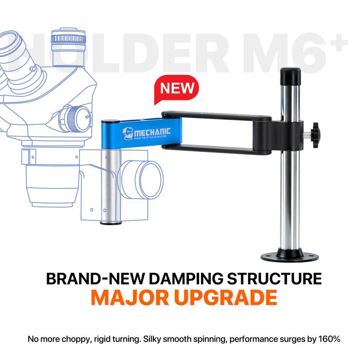 MECHANIC M6+ 360 Rotation Damped Microscope Swing Arm Holder, MECHANIC M6+