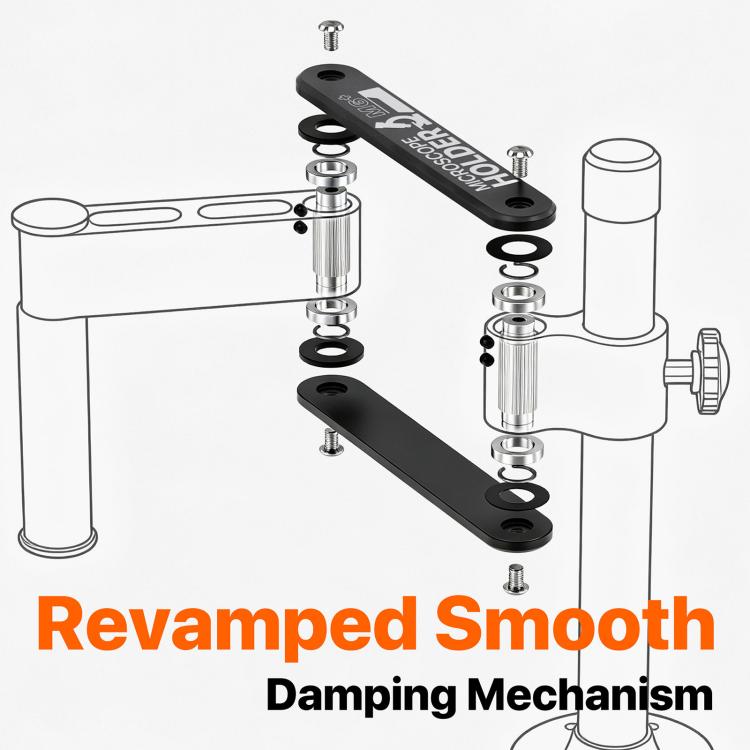 MECHANIC M6+ 360 Rotation Damped Microscope Swing Arm Holder, MECHANIC M6+