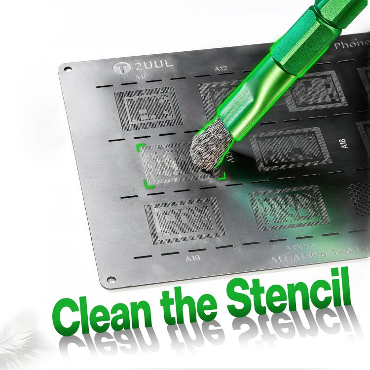 2UUL CL15 Hard Brush & Steel Wire Brush Dual-Ended Cleaning Brush, 2UUL CL15
