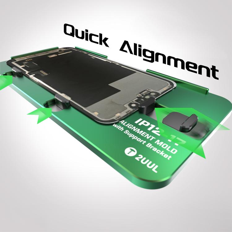 2UUL SH01 Screen Laminating Magnetic Alignment Mold with Support Bracket for iPhone 12-17 Pro Max