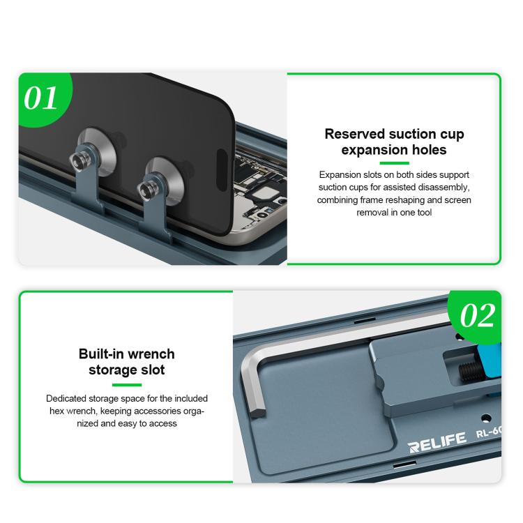 RELIFE RL-601PX Pro Dual-Direction Multifunctional Mobile Phones Frame Correction Tool