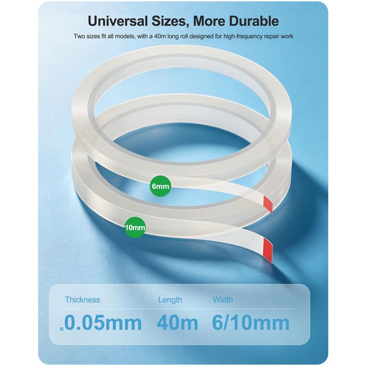 RELIFE HX3 Phone Screen Fixing Tape, 6mm x 40m, 10mm x 40m