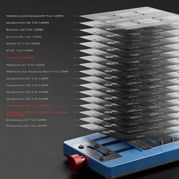 JTX T4 Max Universal Chips Glue Removal and Tin Planting Platform Set for iPhone / Samsung / Hisilicon / Android RAM