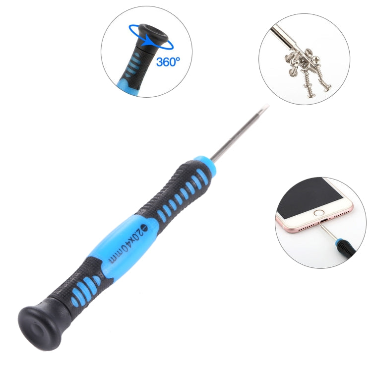 JIAFA JF-607-2.0 Slot 2.0 Mobile Phone Repair Screwdriver, 2.0 Slot (Blue), 2.0 Slot