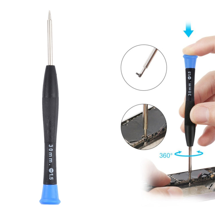 JF-614 1.5 Metal + Plastic Mobile Phone Repair Tool Word Screwdriver, 1.5 Slot
