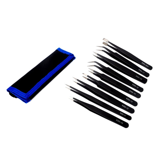 JF-8142 Metal Tweezers Repairing Disassemble Tool Kit, JF-8142