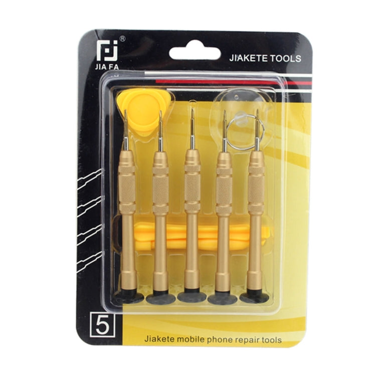 JF-8140 10 in 1 Metal + Plastic iPhone Dedicated Disassemble Repair Tool Kit, 10 in 1