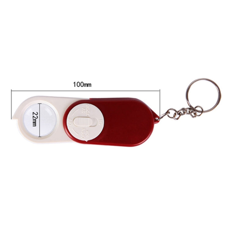 BEST BST-J106 10X Pocket Magnifier with LED Light, Random Color Delivery, J106 Magnifier