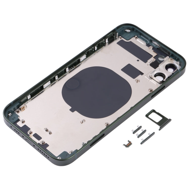 Frosted Frame Back Housing Cover with Appearance Imitation of iP13 Pro for iPhone 11, for iPhone 11(Frosted Frame,Green)