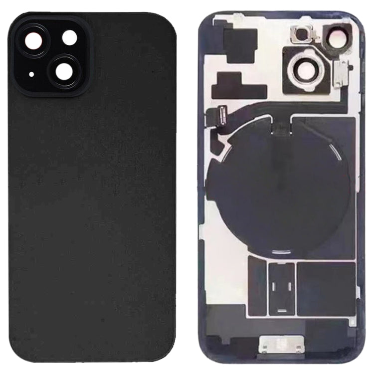 For iPhone 15 Glass Battery Back Cover with Flash Bracket + Wireless Charging Module, For iPhone 15