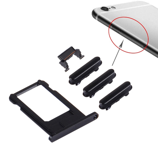 4 in 1 for iPhone 6s Plus (Card Tray + Volume Control Key + Power Button + Mute Switch Vibrator Key), For iPhone 6s Plus
