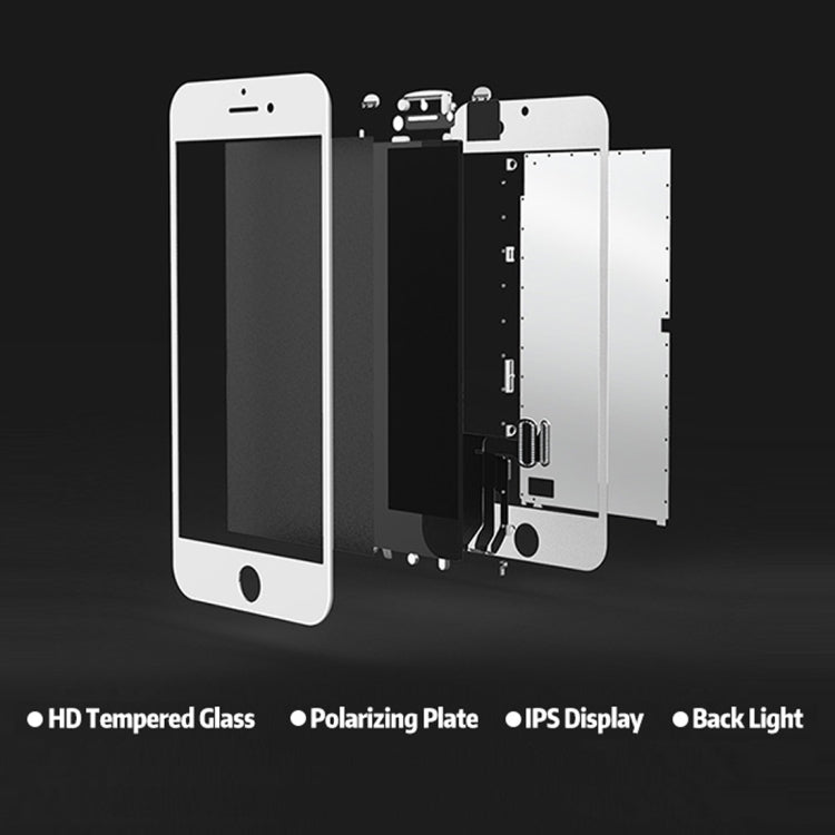 LCD Screen with Front Camera for iPhone 6 Plus, 4 in 1 for i6 Plus White