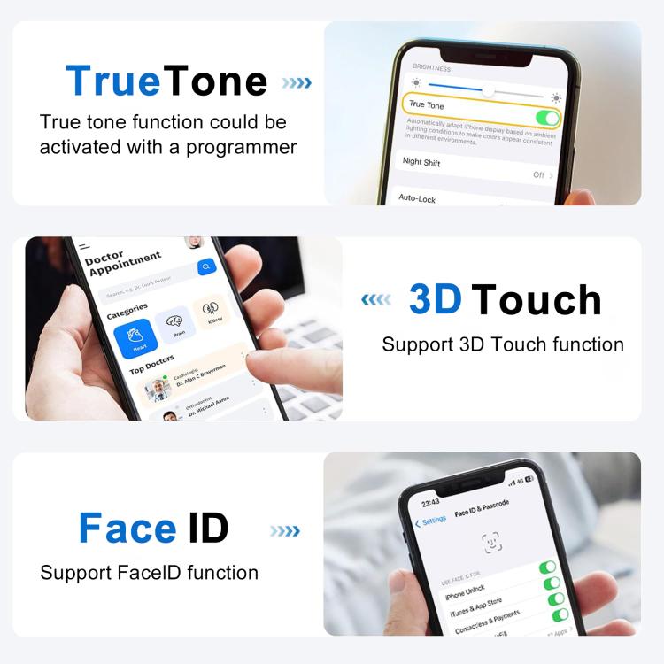 For iPhone 16 Plus HD+ incell Screen with Digitizer Full Assembly, For iPhone 16 Plus(HD+ incell)