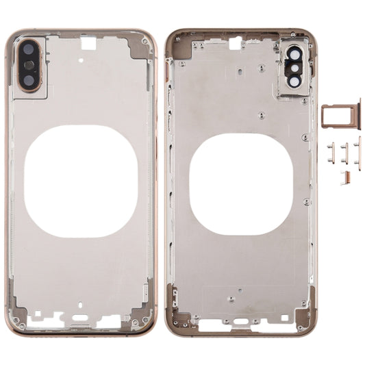 Transparent Battery Back Cover with Camera Lens Frame & SIM Card Tray & Side Keys for iPhone XS Max, For iPhone XS Max(Transparent), For iPhone XS Max(Transparent Back)