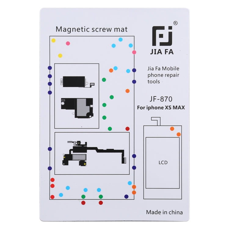 JIAFA JF-870 Magnetic Pad Screw Board for iPhone XS Max, For iPhone XS Max