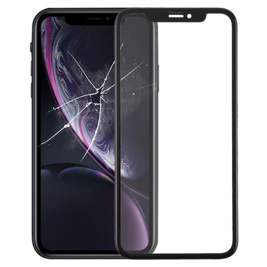 Front Screen Outer Glass Lens with Frame + OCA Optically Clear Adhesive for iPhone XR, For iPhone XR (Frame+OCA)