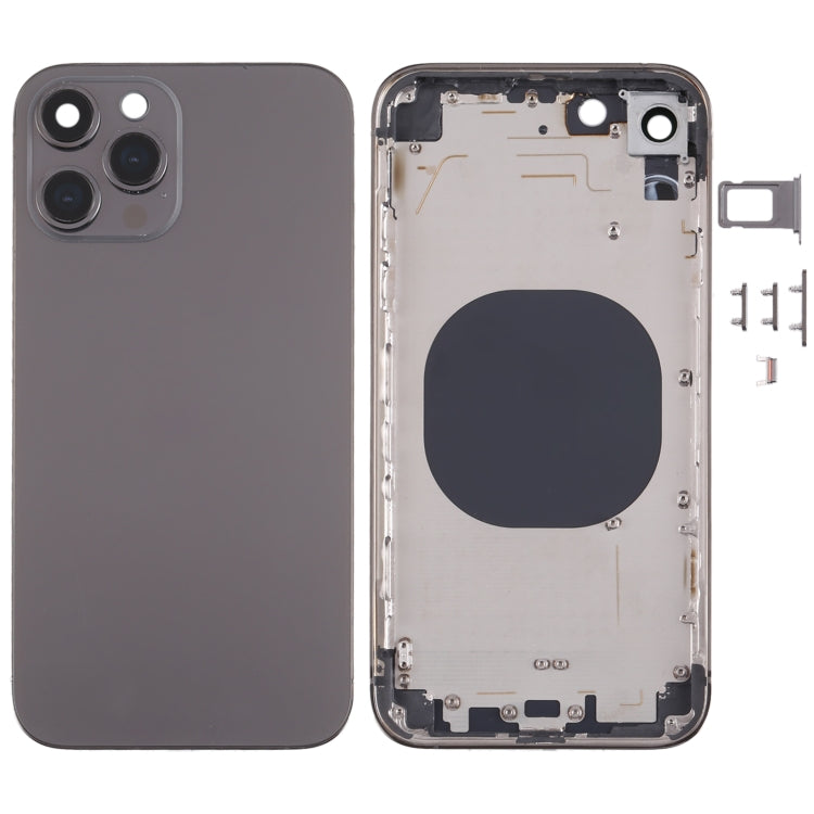 Stainless Steel Material Back Housing Cover with Appearance Imitation of iP13 Pro for iPhone XR, for iPhone XR(Black), for iPhone XR(Gold), for iPhone XR(Blue), for iPhone XR(White)