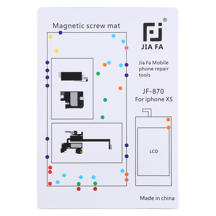 JIAFA JF-870 Magnetic Pad Screw Board for iPhone XS, For iPhone XS