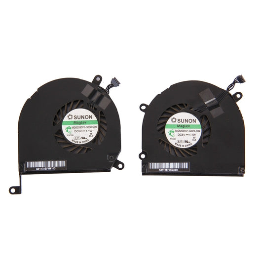 1 Pair for Macbook Pro 15.4 inch (2009 - 2011) A1286 / MB985 / MC721 / MC371 Cooling Fans (Left + Right), A1286