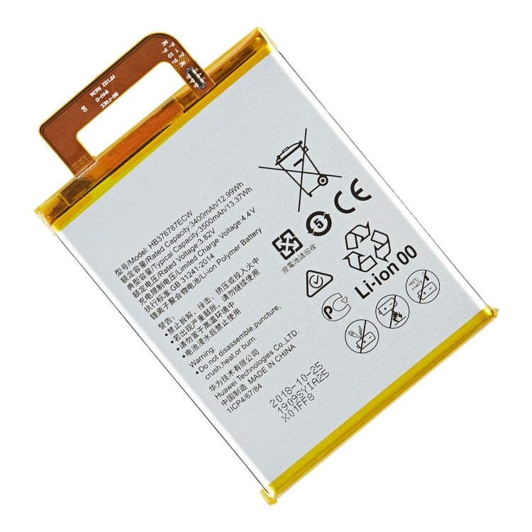 3500mAh HB376787ECW for Honor V8 Li-Polymer Battery Replacement, For Honor V8