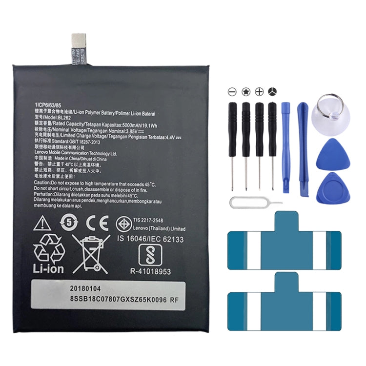 5000mAh BL262 for Lenovo P2 Li-Polymer Battery, For Lenovo P2
