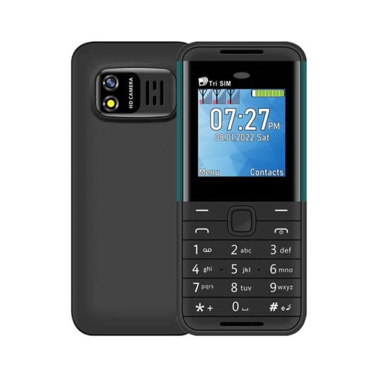 1.33 inch, MTK6261D, 21 Keys, Support Bluetooth, FM, Magic Sound, Auto Call Record, GSM, Triple SIM, English Key