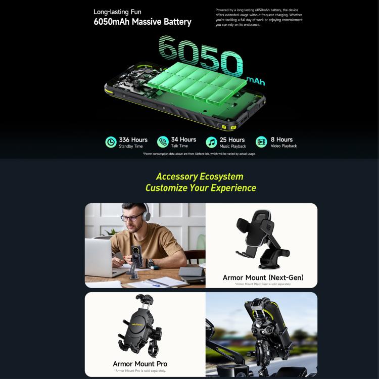 Ulefone Armor X31, 6GB+128GB, Night Vision, IP68/IP69K Rugged Phone, 6.56 inch Android 14 MediaTek Helio G91 Octa Core, Network: 4G, NFC, OTG, Armor X31