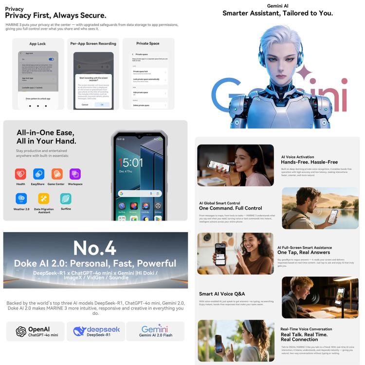 Blackview Oscal Marine 3, 8GB+256GB, 6.56 inch Android 16 MT6769V/CB Helio G81 Octa Core, Network: 4G, OTG, NFC, 8GB+256GB