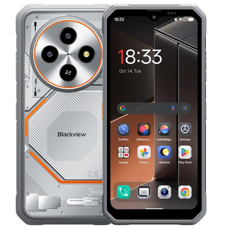 Blackview FORT 2 Rugged Phone, 8GB+128GB, 6.56 inch Android 15 MediaTek MT6769V/CB Helio G81 Octa Core, Network: 4G, OTG, NFC, 8GB+128GB