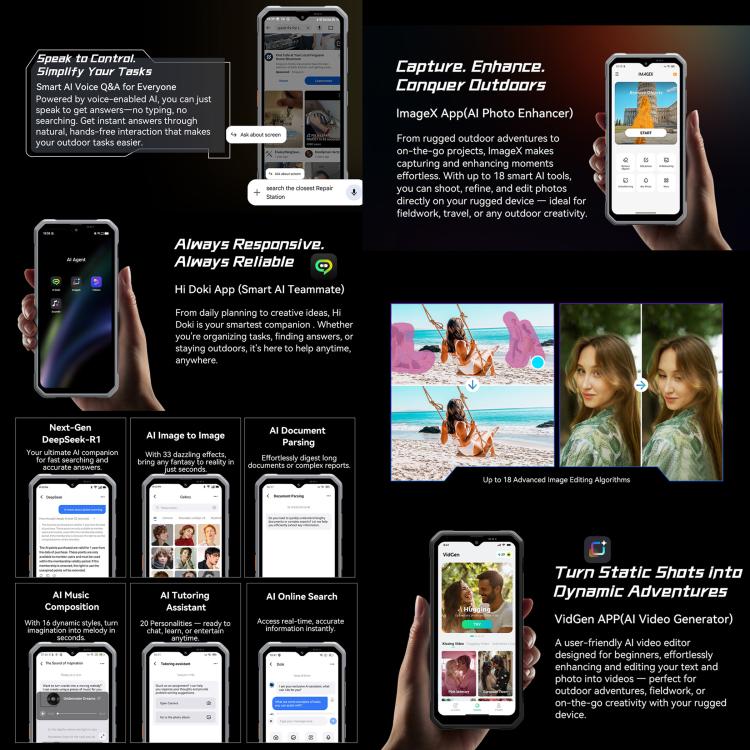 Blackview FORT 2 Rugged Phone, 8GB+128GB, 6.56 inch Android 15 MediaTek MT6769V/CB Helio G81 Octa Core, Network: 4G, OTG, NFC, 8GB+128GB