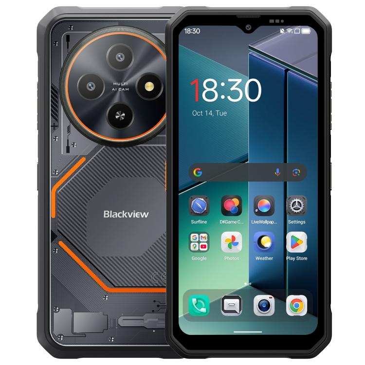 Blackview FORT 2 Rugged Phone, 8GB+256GB, 6.56 inch Android 15 MediaTek MT6769V/CB Helio G81 Octa Core, Network: 4G, OTG, NFC, 8GB+256GB