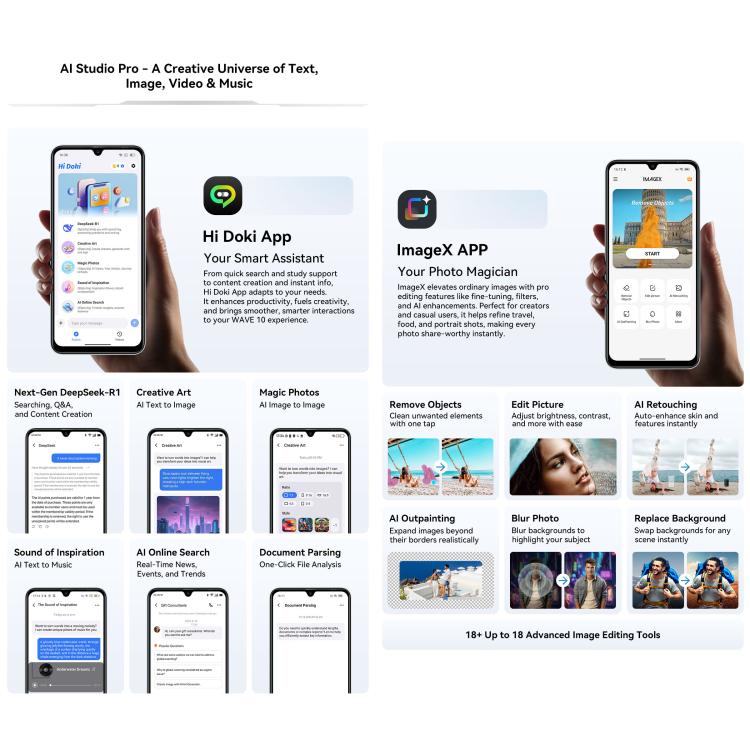 Blackview WAVE 10, 8GB+256GB, 6.88 inch Android 16 Unisoc UMS9230E Octa Core, Network: 4G, OTG