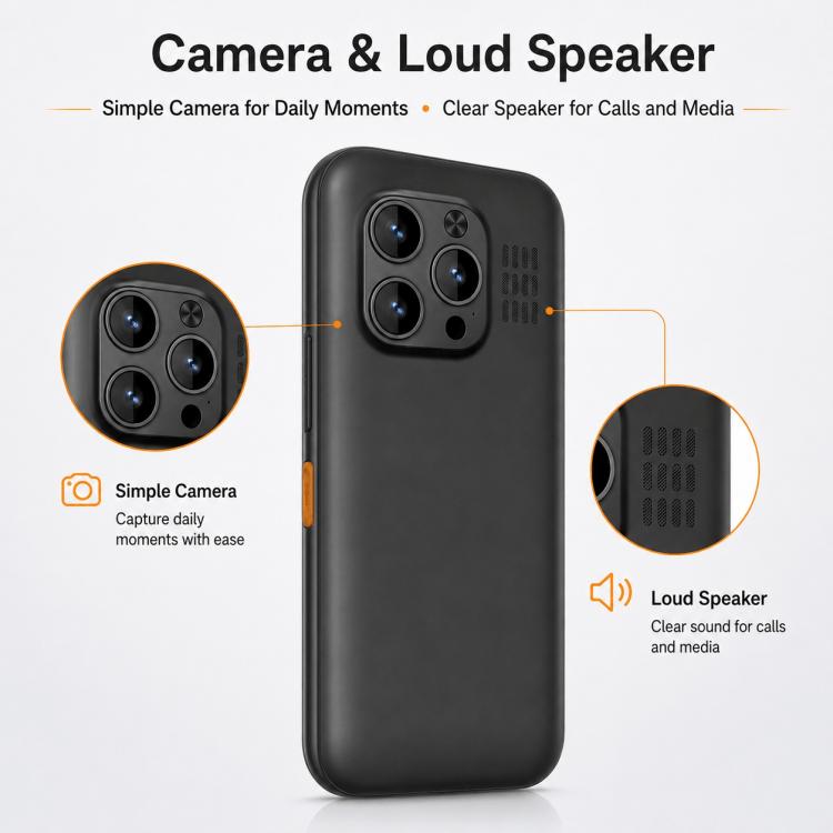 Q5 3G Key Phone, 3600mAh Battery, 2.4 inch, SOS, 21 Keys, Dual SIM, Network: 3G, Support Whatsapp, Facebook
