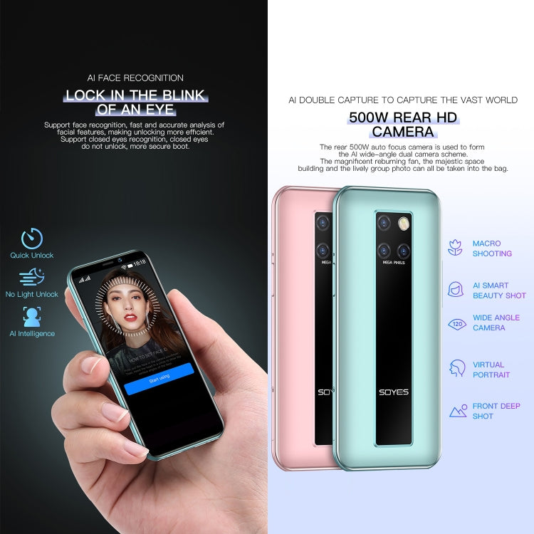 Face Identification, 3.46 inch Android 9.0 MTK6739CW Quad Core up to 1.28GHz, Dual SIM, Bluetooth, WiFi, GPS, Network: 4G, 3GB+64GB, S10H 3GB+64GB