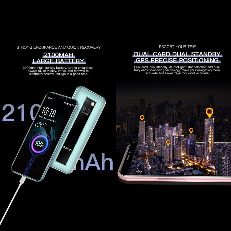 Face Identification, 3.46 inch Android 9.0 MTK6739CW Quad Core up to 1.28GHz, Dual SIM, Bluetooth, WiFi, GPS, Network: 4G, 3GB+64GB, S10H 3GB+64GB