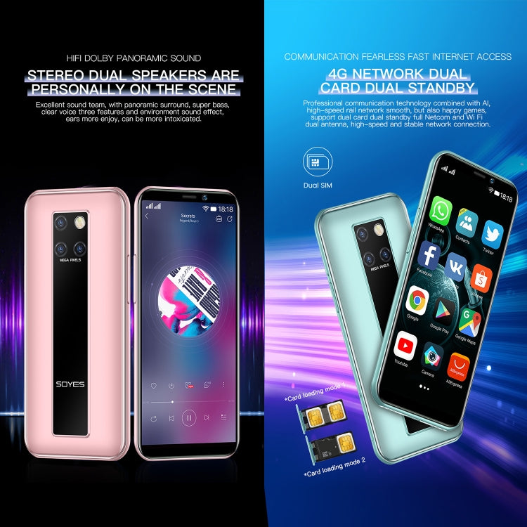 Face Identification, 3.46 inch Android 9.0 MTK6739CW Quad Core up to 1.28GHz, Dual SIM, Bluetooth, WiFi, GPS, Network: 4G, 3GB+64GB, S10H 3GB+64GB