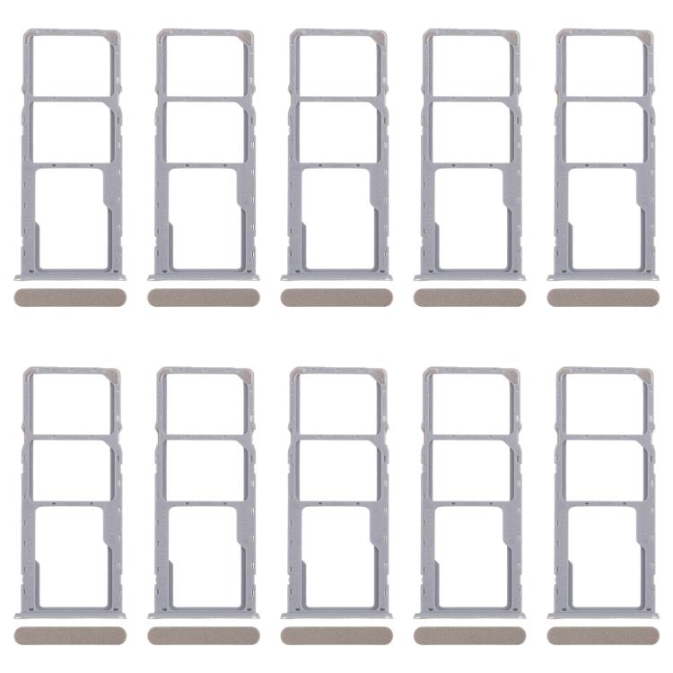 For Realme C51 RMX3830 10pcs Original SIM Card Tray + SIM Card Tray + Micro SD Card Tray, For Realme C51 (Original)